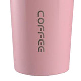 Smart Temperature Display Coffee Cup Portable 304 Stainless Steel Insulation Cup Simple Style Pure Color Generation 2nd Pink 510ml - Low Angle