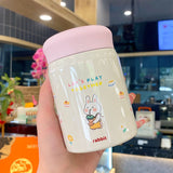 320ml Stainless Steel Insulated Vacuum Food Jar Cup Container with Lid for Outdoor Cartoon Portable Bottle Rabbit