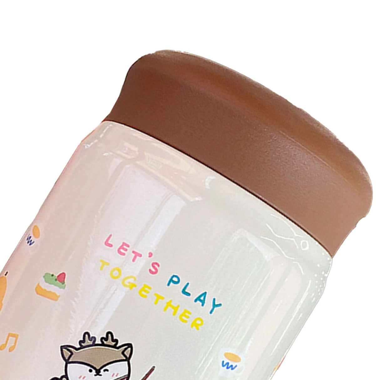 320ml Stainless Steel Insulated Vacuum Food Jar Cup Container with Lid for Outdoor Cartoon Portable Bottle Deer