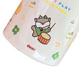 320ml Stainless Steel Insulated Vacuum Food Jar Cup Container with Lid for Outdoor Cartoon Portable Bottle Deer