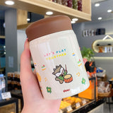 320ml Stainless Steel Insulated Vacuum Food Jar Cup Container with Lid for Outdoor Cartoon Portable Bottle Deer - Extra Image