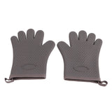 Heat Resistant Gloves Grilling Gloves Anti Scalding Silicone Oven Gloves for Kitchen Cooking Baking