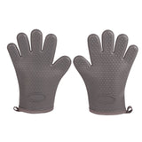 Heat Resistant Gloves Grilling Gloves Anti Scalding Silicone Oven Gloves for Kitchen Cooking Baking