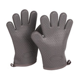 Heat Resistant Gloves Grilling Gloves Anti Scalding Silicone Oven Gloves for Kitchen Cooking Baking