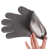 Heat Resistant Gloves Grilling Gloves Anti Scalding Silicone Oven Gloves for Kitchen Cooking Baking