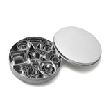 24 Pcs Cookie Cutters Set Biscuit Mould 430 Stainless Steel Vegetable Fruit Cutters for DIY Baking Cooking