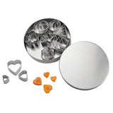 24 Pcs Cookie Cutters Set Biscuit Mould 430 Stainless Steel Vegetable Fruit Cutters for DIY Baking Cooking - Close-Up Angle