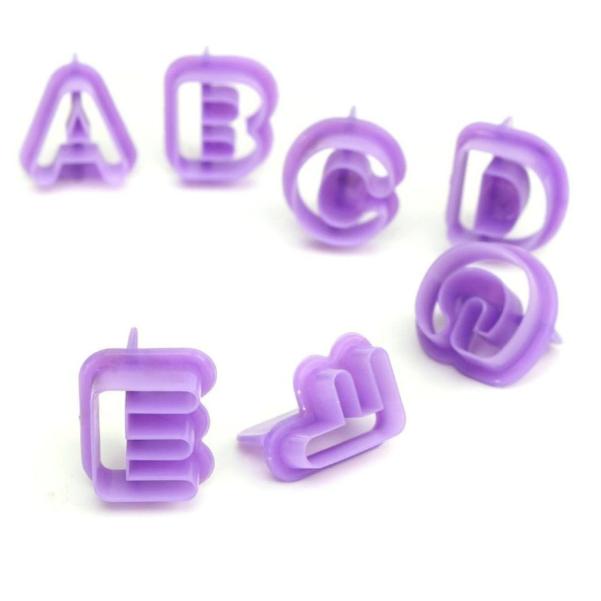 40pcs Numeral Alphabetic Cake Stencils Semiotic Food Grade Plastic Cake Topper Decorative Fillings for Home Baking