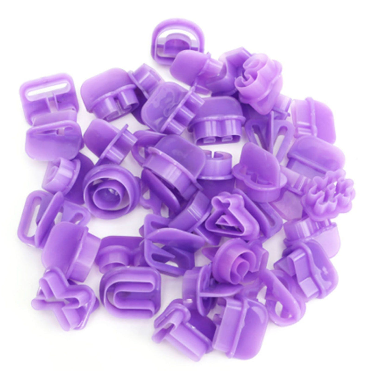 40pcs Numeral Alphabetic Cake Stencils Semiotic Food Grade Plastic Cake Topper Decorative Fillings for Home Baking