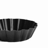 6Pcs 3in Quiche Pan Food Grade Prevents Sticking Carbon Steel Tart Pan with Removable Bottom for Baking Cakes Cheesecakes