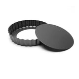 6Pcs 3in Quiche Pan Food Grade Prevents Sticking Carbon Steel Tart Pan with Removable Bottom for Baking Cakes Cheesecakes