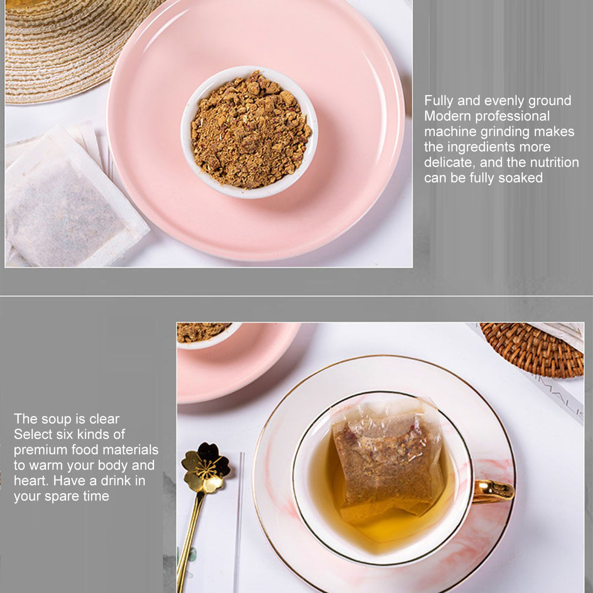 30 Count Longan Jujuba Ginger Tea Healthy Herbal Wolfberry Rose Tea Bags for Women 120g