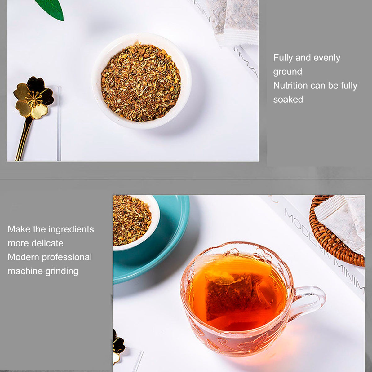 30 Bags Sanqing Tea Independent Packaging 120g 18 Mouth Shelf Life Health Tea Bag for Daily Friends