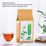 Natural Tea Winter Melon Lotus Leaf Cassia Seed Hawthorn Double Red Rose Licorice Orange Peel Barley 120g 30 Counts