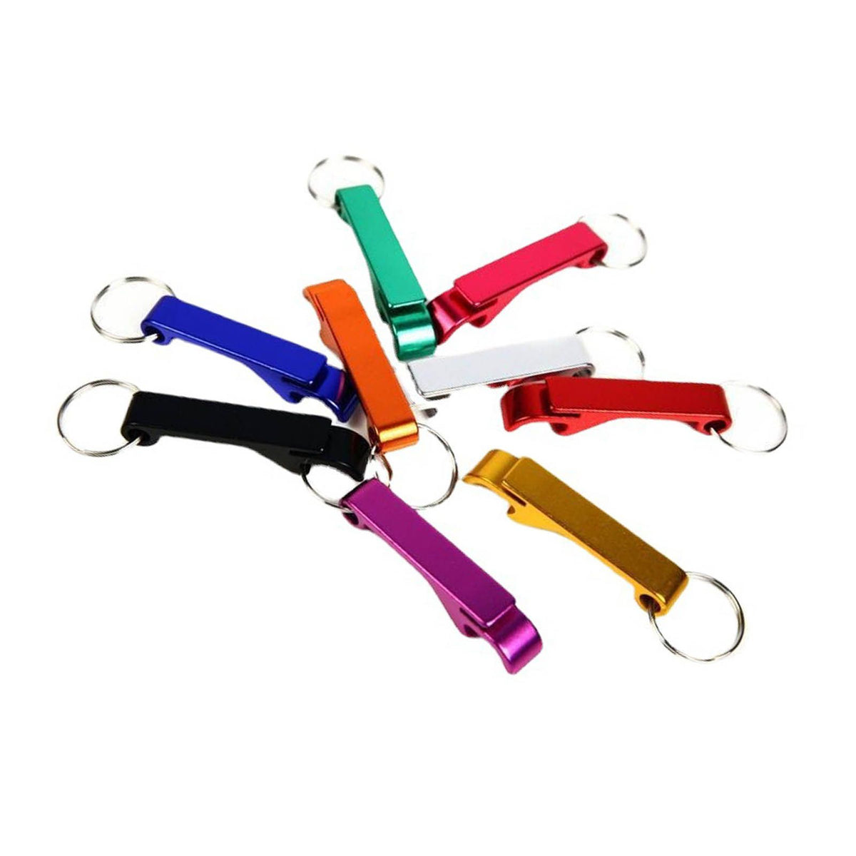 50pcs Keychain Bottle Opener Aluminum Alloy Mini Pocket Beer Beverage Opener Colorful Metal Bottle Opener