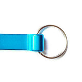50pcs Keychain Bottle Opener Aluminum Alloy Mini Pocket Beer Beverage Opener Colorful Metal Bottle Opener - Low Angle