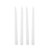 4 Pcs LED Candles Smoke Free Flameless Safe Environmentally Friendly Warm Light Electric LED Taper Candle White