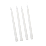 4 Pcs LED Candles Smoke Free Flameless Safe Environmentally Friendly Warm Light Electric LED Taper Candle White