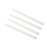 4 Pcs LED Candles Smoke Free Flameless Safe Environmentally Friendly Warm Light Electric LED Taper Candle White - Top-Down View