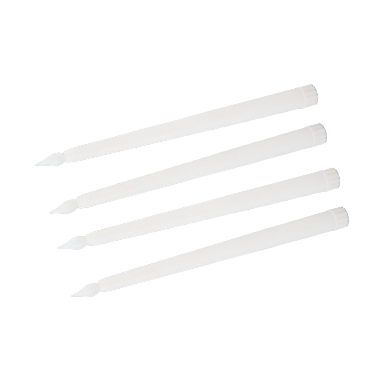 4 Pcs LED Candles Smoke Free Flameless Safe Environmentally Friendly Warm Light Electric LED Taper Candle White