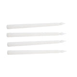 4 Pcs LED Candles Smoke Free Flameless Safe Environmentally Friendly Warm Light Electric LED Taper Candle White