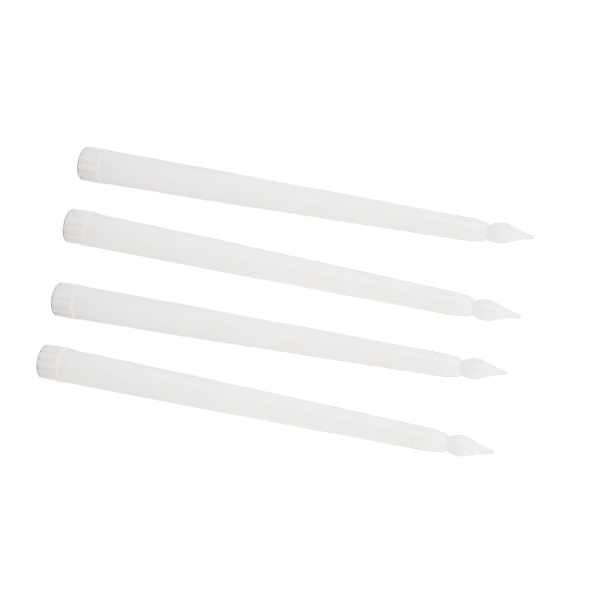 4 Pcs LED Candles Smoke Free Flameless Safe Environmentally Friendly Warm Light Electric LED Taper Candle White