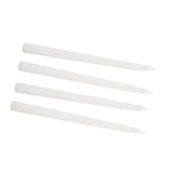 4 Pcs LED Candles Smoke Free Flameless Safe Environmentally Friendly Warm Light Electric LED Taper Candle White - Low Angle