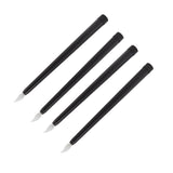 4 Pcs LED Candles Smoke Free Flameless Safe Environmentally Friendly Warm Light Electric LED Taper Candle Black - Top-Down View