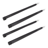 4 Pcs LED Candles Smoke Free Flameless Safe Environmentally Friendly Warm Light Electric LED Taper Candle Black