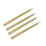 4 Pcs LED Candles Smoke Free Flameless Safe Environmentally Friendly Warm Light Electric LED Taper Candle Gold