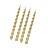 4 Pcs LED Candles Smoke Free Flameless Safe Environmentally Friendly Warm Light Electric LED Taper Candle Gold