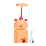 Night Lamp Desk Light LED 5V 3W Gooseneck USB Charging Deer Figurine for Home Table YC-5802 Orange