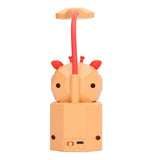Night Lamp Desk Light LED 5V 3W Gooseneck USB Charging Deer Figurine for Home Table YC-5802 Orange - Extra Image