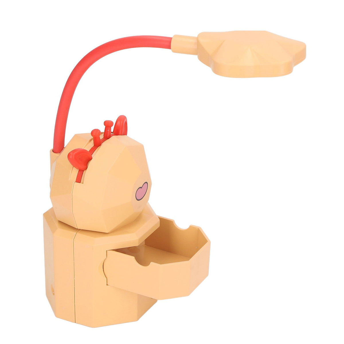 Night Lamp Desk Light LED 5V 3W Gooseneck USB Charging Deer Figurine for Home Table YC-5802 Orange
