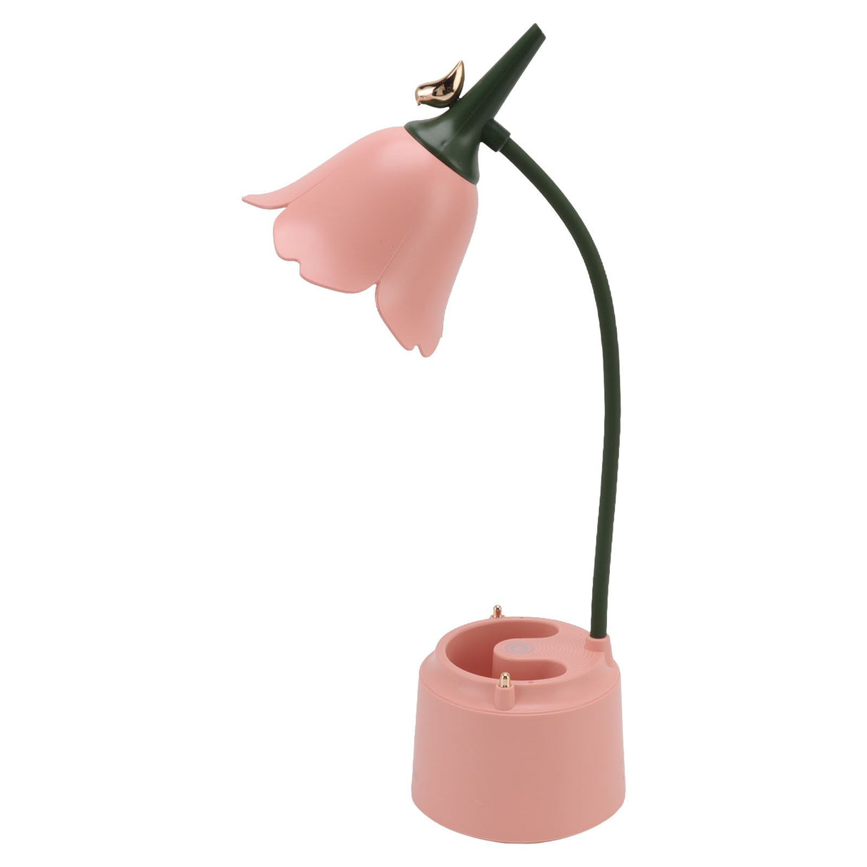 5V 3W Table Lamp USB Flowers and Birds Designed Folding Energy Saving Eye Protection Reading Light for Bedroom GL562 Pink