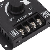 LED Dimmer Single Channel PWM Lighting Stepless Dimming Controller for 5050 3528 Single Color Light Strips DC 12V‑24V 30A - Extra Image