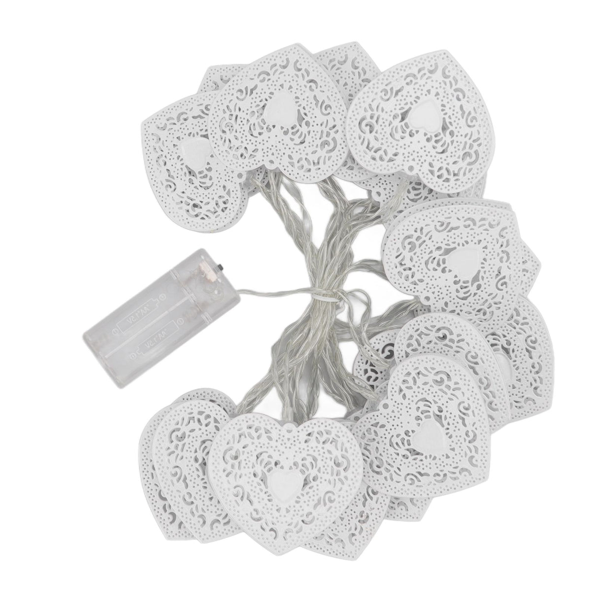 LED Love String Lights Iron 3 Meter Warm 20 Lamp Beads White Decoration Light for Valentine's Day Wedding