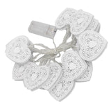 LED Love String Lights Iron 3 Meter Warm 20 Lamp Beads White Decoration Light for Valentine's Day Wedding - Side View