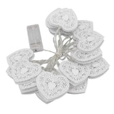 LED Love String Lights Iron 3 Meter Warm 20 Lamp Beads White Decoration Light for Valentine's Day Wedding - 45-Degree Angle