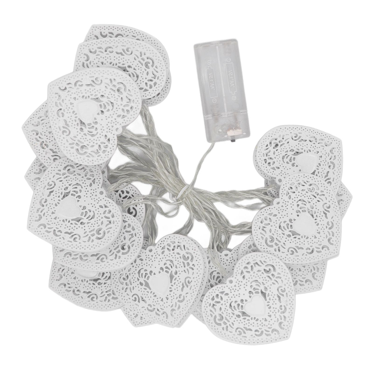 LED Love String Lights Iron 3 Meter Warm 20 Lamp Beads White Decoration Light for Valentine's Day Wedding