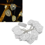 LED Love String Lights Iron 3 Meter Warm 20 Lamp Beads White Decoration Light for Valentine's Day Wedding - Extra Image