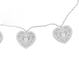 LED Love String Lights Iron 3 Meter Warm 20 Lamp Beads White Decoration Light for Valentine's Day Wedding