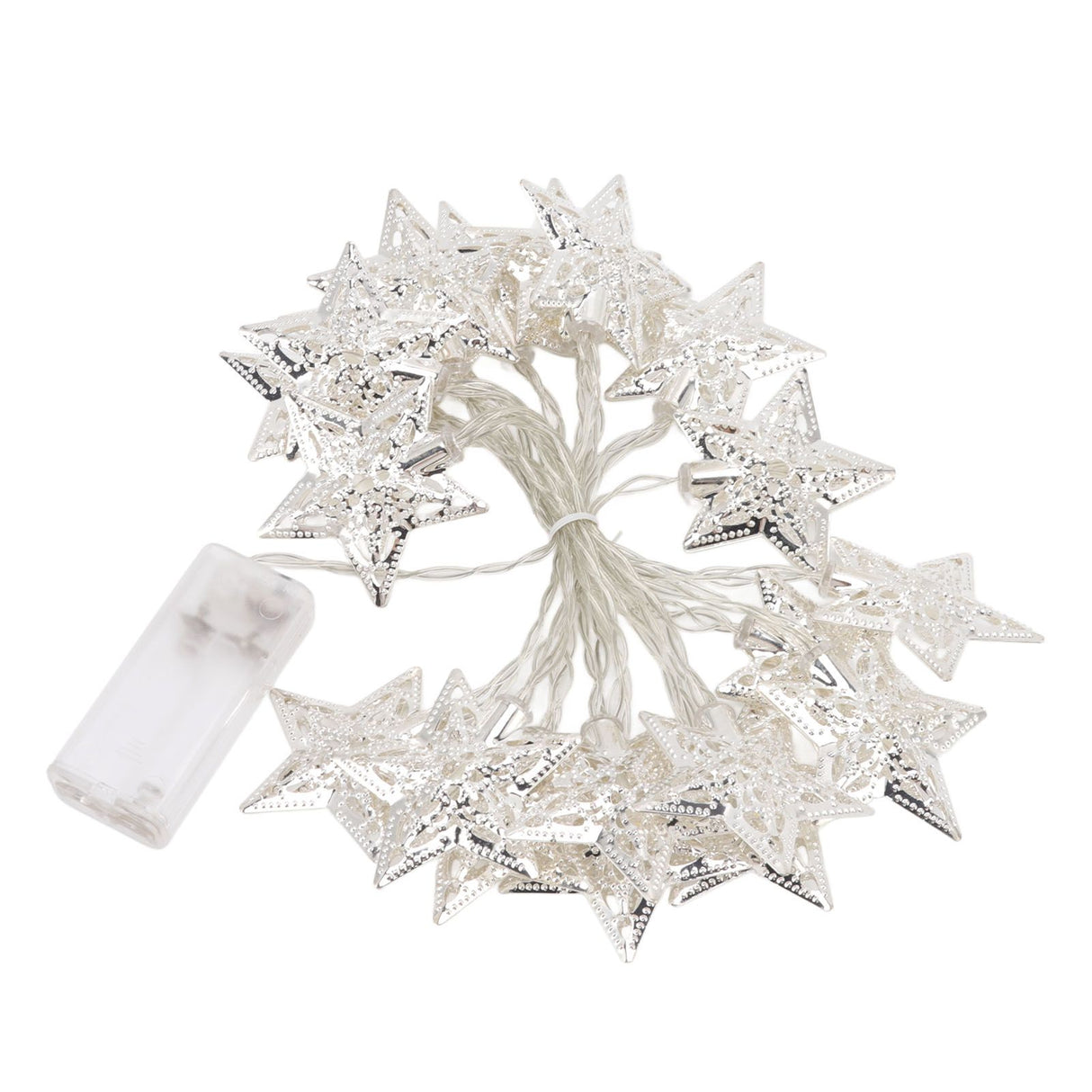 Star String Lights 20LEDs 3 Meters Star Fairy String Lights for Bedroom Christmas Garden Decoration Warm Light