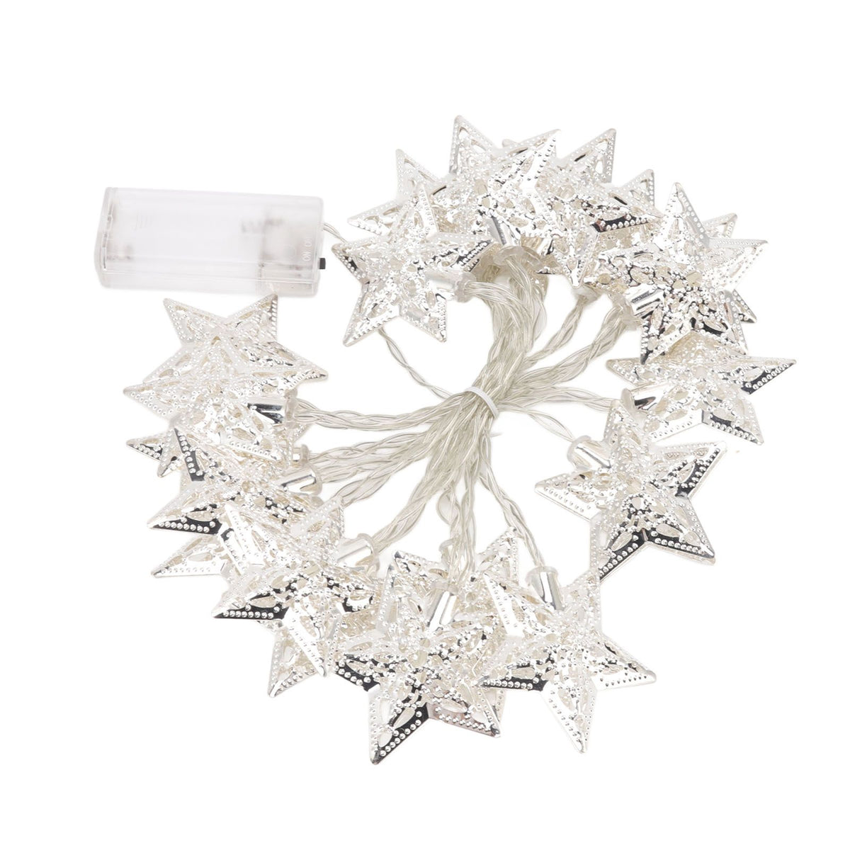 Star String Lights 20LEDs 3 Meters Star Fairy String Lights for Bedroom Christmas Garden Decoration Warm Light
