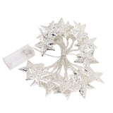 Star String Lights 20LEDs 3 Meters Star Fairy String Lights for Bedroom Christmas Garden Decoration Warm Light - Top-Down View
