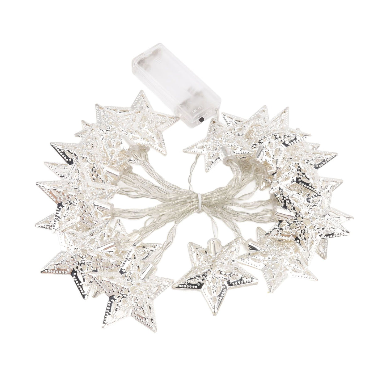 Star String Lights 20LEDs 3 Meters Star Fairy String Lights for Bedroom Christmas Garden Decoration Warm Light
