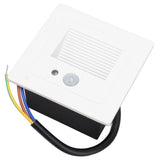 LED Corner Wall Lamp Recessed Warm White Iron Baking Varnish Body Induction Step Light for Stairway 85‑260V - Side View