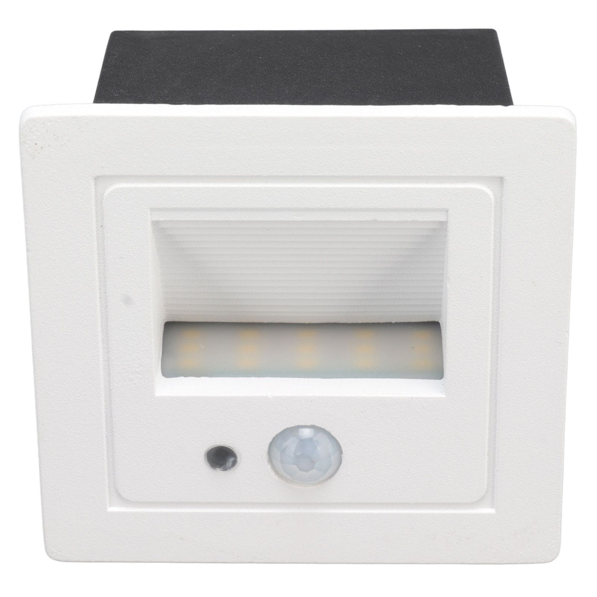 LED Corner Wall Lamp Recessed Warm White Iron Baking Varnish Body Induction Step Light for Stairway 85‑260V