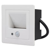 LED Corner Wall Lamp Recessed Warm White Iron Baking Varnish Body Induction Step Light for Stairway 85‑260V - Close-Up Angle