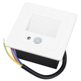 LED Corner Wall Lamp Recessed Warm White Iron Baking Varnish Body Induction Step Light for Stairway 85‑260V - Low Angle